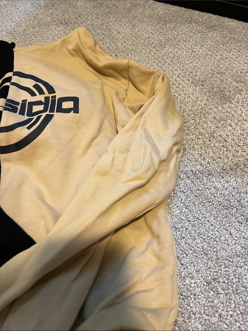 Subsidia Split Black and Tan Graphic Crewneck Excision Rave - Picture 7 of 11